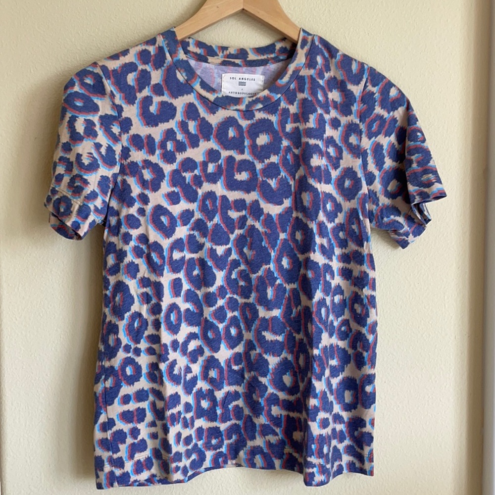 Anthropologie Leopard Print Tee